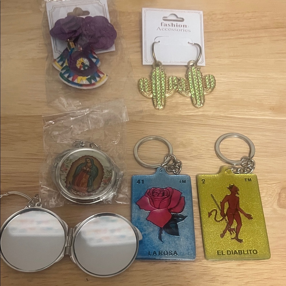 Colorful Cactus Key Holder